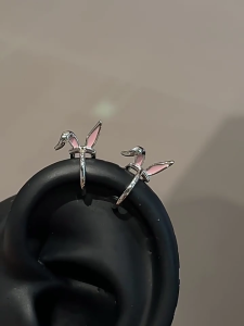 Rabbits Ear Cartilage Ear Clip Comfortable Materials Portable Construction for Unpierced Ears Everyday Styling