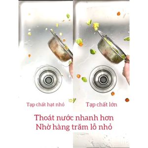Lọc rác bồn rửa bát chén Inox JOBEP LR07 kèm quai xách dày dăn tiện