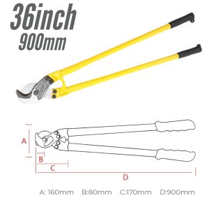 Heavy Duty Cable Cutter 36 Inch 900mm Carbon Steel Industrial Grade Bolt Cutters