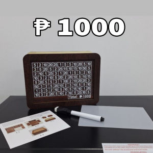 [blingfirst] Money Box Piggy Bank Wood Money Bank Reusable Money Box With Saving Goal And Numbers To Check For Helps The Habit Of Saving [MY]