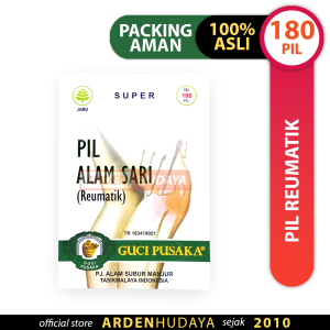 Obat Reumatik 100% Jamu: PIL ALAM SARI GUCI PUSAKA 180 PIL
