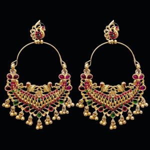 Indian Premium Micro Gold Plated Earring For Womens