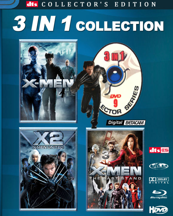 DVD X Men English Movie 3 In 1 Collection t0903 Lazada