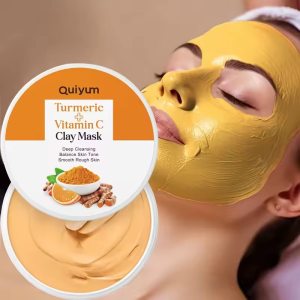 【Super low price】Turmeric Mud Mask Cleansing Pore Vitamin C Mud Mask Eliminate Pimples Inhibit Melanin Exfoliating Shrink Pores Face Skin Care