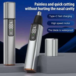 Electric Nose Hair Trimmer 10000 RPM Rounded Blade Trimmer For Nose Ears Hair Clipper USB Rechargeable Painless Waterproof