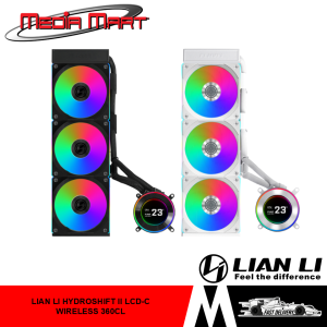 LIAN LI HYDROSHIFT II LCD-C 360TL/360CL/360N AIO CPU COOLER (BLACK/WHITE)