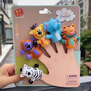 5pcs Rubber Finger Puppet Toy Set
