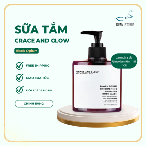 Sữa Tắm Grace And Glow Black Opium Dưỡng Sáng Da 400ml - Hương Thơm Quyến Rũ Da Sáng Mịn Tự Nhiên