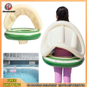 Winnereco Inflatable Baby Pool Float Ring Leakproof and Durable for Safe Water Play Kids Swimming Accessory Brightly Colored