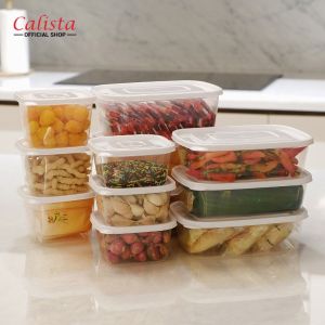 Food Container Calista Rumoi Bening Sealware 12pcs Wadah Penyimpanan Makanan Tempat Bumbu Dapur Set Lunch Box Toples Kulkas Set Storage Box Food Container Food Preparation Food Storage Set
