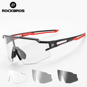 ROCKBROS Sport Photochromic Polarized Glasses Cycling Eyewear Bicycle Glass MTB Bike Bicycle Riding Fishing Cycling Sunglasses