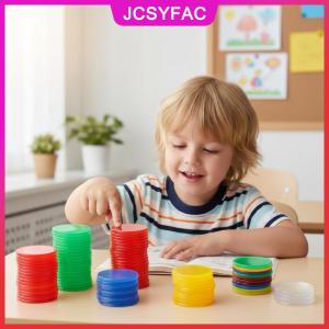 JCSYFAC 25mm màu nhựa Bingo Montessori đếm thẻ cho Toán Học Tập Trò chơi giáo dục trẻ em đồ dùng học tập