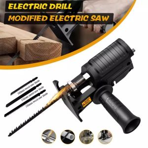 Gergaji Mesin Adapter Reciprocating Jigsaw / Tambahan Jig Saw Mata Bor Tangan BG65-A / Konektor Mesin Bor Tangan Jadi Gergaji Kayu Besi dll