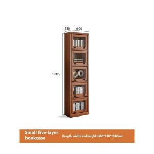 [CozyNest ]Solid Wood Glass Door Bookshelf Dustproof Storage Cabinet Household Cabinets Bookshelf Display Cabinet