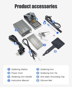 JCD T12-X PLUS Soldering Station Electronic Soldering Iron With T12 Tips For PCB Repair Mobile Phone Board Welding Repair Tools