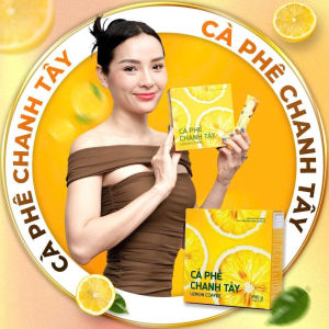Cà Phê Chanh Tây Lemon Coffee Chính Hãng-Hộp 15 Gói