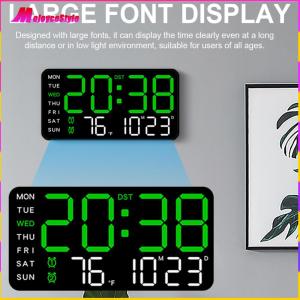 Digital Alarm Clock Electronic Wall Clock Large Number Display Bedside Alarm Clock Multifunctional Desk Alarm Clock for Students