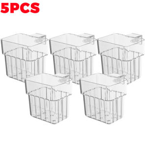 5Pcs Aquarium Plant Holder Transparent Fish Tanks Hanging Decorations Box Water Grass Planting Plant Basket Fish Tanks Decor Planter