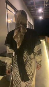 Neha Maxy 2in1 - Gamis Tenun Troso Mix Vest Ceruty / Gaun Pesta / Dress Tenun Etnik / Gamis Busui