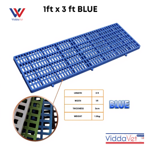 GREEN 1x3 ft. viddavet Dog Pig Plastic Matting Heavy Duty High Density Interlocking Flexible sold per piece
