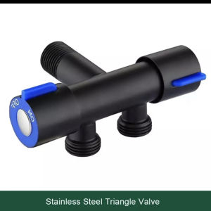 Kran Shower Stop Kran 2 Lubang Keran T Shower Angle Valve Wastafel Toilet Sink Closet