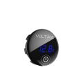 Meter Volt Paparan LED Kereta, Meter Voltan Paparan Digital DC 5-48V dengan Suis Skrin Sentuh Meter Volt Panel Bulat Digital untuk Motosikal Kereta Lori Bot, Biru. 