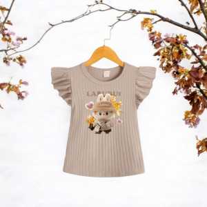 Baju Atasan Anak Perempuan Kekinian Motif Labubu Kuromi
