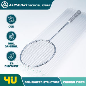 -- ALPSPORT RR 4U 25LBS G5 Badminton Racket Original Design Carbon Fiber Raketa salable product
