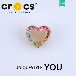 Metal shoes charm cross charms Christmas Tree Shoe Buckle metal Heart Gem Shoe Accessories