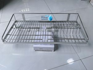 Kệ đưng chén bát dĩa Inox SUS 304 Kệ chén 1 tầng 304 cao cấp