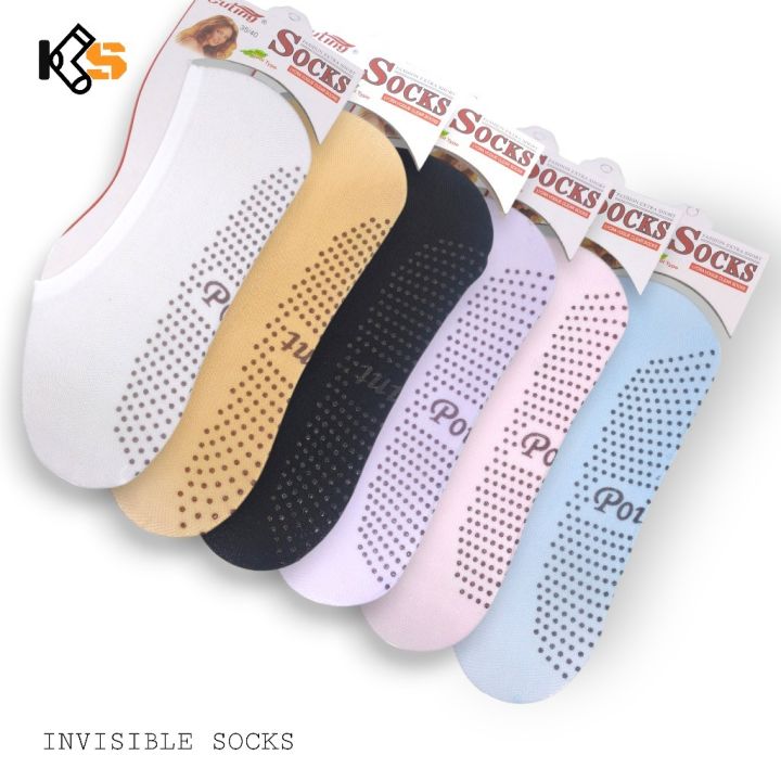 Kaos%20Kaki%20Wanita%20Invisible%20Balet%20Pendek%20Di%20bawah%20Mata%20Kaki%20Anti%20Slip,%20Allsize%20Dewasa%20-%20Image%204