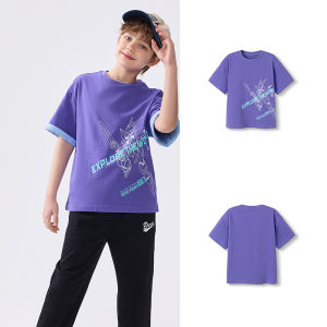 balabala Children Short Sleeve T-Shirt 2025 Summer New Quickdry Parentchild Inner Wear
