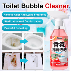 น้ำยาทำความสะอาดห้องน้ำกลิ่นฟองน้ำหอม แอนตี้แบคทีเรีย และขจัดตะกรัน马桶香氛泡泡清洁剂
