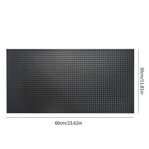 1/2Pcs Anti-slip Rubber Bar Mat Coffee Mat Thickened Silicone Shock Absorbers Spill Bar Pad Super Absorbent Drainer Mats Bar Mat for Bar Cafe Cocktail Kitchen Countertop Silicone Waterproof Placemat Pad
