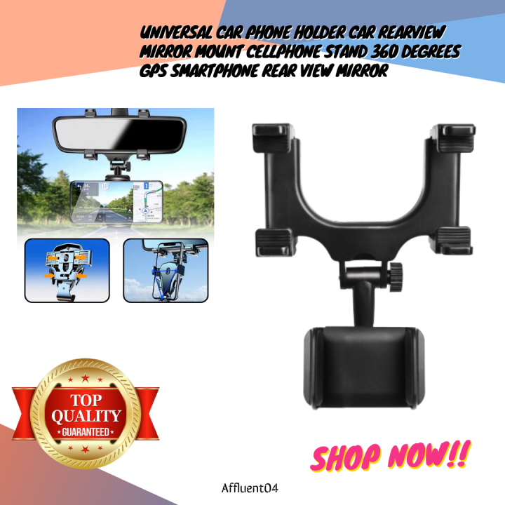 Best Selling Universal Car Phone Holder Car Rearview Mirror Mount Cellphone  Stand 360 Degrees GPS Smartphone Rear View Mirror Holder For Car
