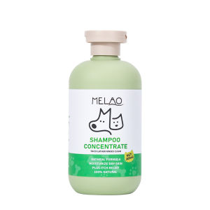Melao Shampoo for Cats and Dogs Oatmeal Formula Moisturise Dry Skin Itch Relief 100% Natural 300ml