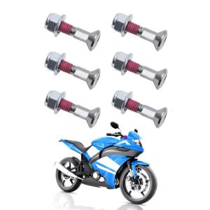 Durable M8x30 Anti Corrosion Chainwheel Sprocket Bolt Locking Flange Nut Kit Suitable for Offroads Motorcycles Universal