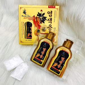 Dầu Gội Thảo Dược Đen Tóc Hàn Quốc Beauty Star Chiết Xuất Nhân Sâm giúp phủ bạc và ngăn ngừa rụng tóc