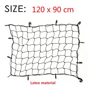 120*90cm Jaring Atap Mobil Cargonet Cargo Net Atap Mobil Tali Atap Mobil Roof Rack Mobil Trunk Rooftop Net Latex Elastic Cargo Luggage Storage Organizer