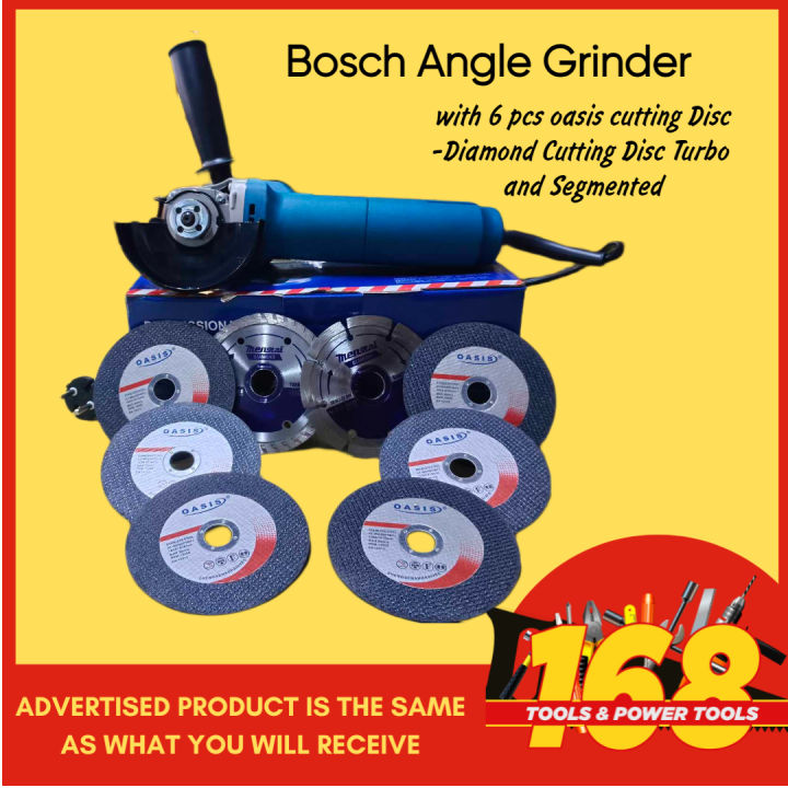 BOSCH ANGLE GRINDER ORIGINAL with Oasis Cutting Disc, Diamond Cutting