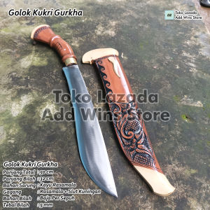 Golok berburu survival outdoor kukri Gurkha Baja Per Sepuh Rasamala