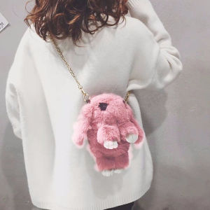 ELACCENT กระเป๋าสะพายผญ ตุ๊กตาน่ารัก กระเป๋า ผญแฟชัน เล่นกระต่ายตาย กระเป๋าสะพายข้างเด็ก กระเป๋าถือสวยๆ กระเป๋าแฟชั่น ญ