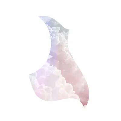 RAFELLA Self-adhesive Professional Guitar Pickguard Accessory Anti-scratch Guitar Pickguard Sticker Creative PVC Self-adhesive Pick Guard Sticker Girl Gifts