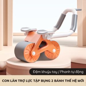 Con lăn tập Squat cơ bụng có đồng hồ đếm số FITGym Pro tặng thảm lót (Clock)