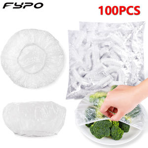 Fypo 50 Cái Ống Bọc Giữ Tươi Dùng Một Lần Màng Bọc PE Màng Bọc Kín Bát Đĩa Túi Chống Hương Vị Miệng Đàn Hồi Bọc Chống Bụi Cho Tủ Lạnh Dụng Cụ Sắp Xếp Đựng Đồ Nhà Bếp