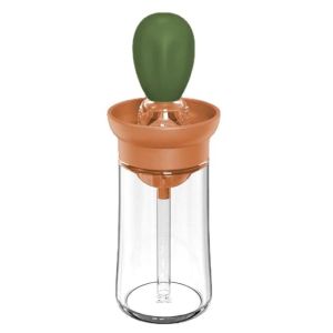 BG Care Kitchen Cooking Oil Dispenser Glass Bottle With Silicone Brush BBQ Botol Bekas Minyak Masak Dengan Berus