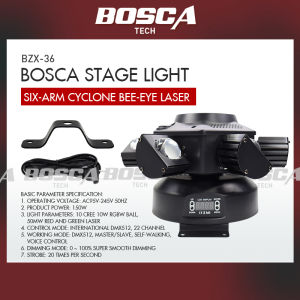BOSCA Stage Light Six-arm cyclone Bee-eye laser BZX-36 Stage equipment DJ Bar Party Concert Light