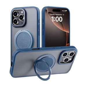 360 ° Xoay Từ Đứng vỏ điện thoại Cho iPhone 17 Không Khí 16 15 14 13 12 11 Pro Max Cộng Với Cho Magsafe trong mờ Bìa Với Giá để điện thoại Cho iPhone 17 Pro Max chống sốc dùng trong quân sự Vỏ bảo vệ