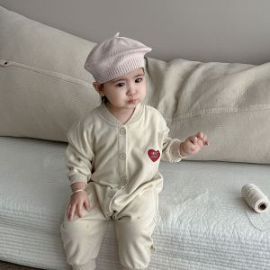 Childrens early autumn outdoor clothing Korean-style baby jumpsuit autumn long-sleeve romper for infants