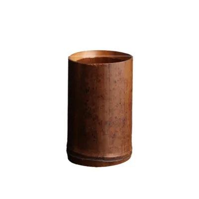 MMLUCK Phong cách Trung Quốc Hộp đựng bút gỗ tre Cổ điển Thuận tiện Ống Tre Sáng Tạo Tự nhiên Ống đựng văn phòng phẩm Nhà hàng